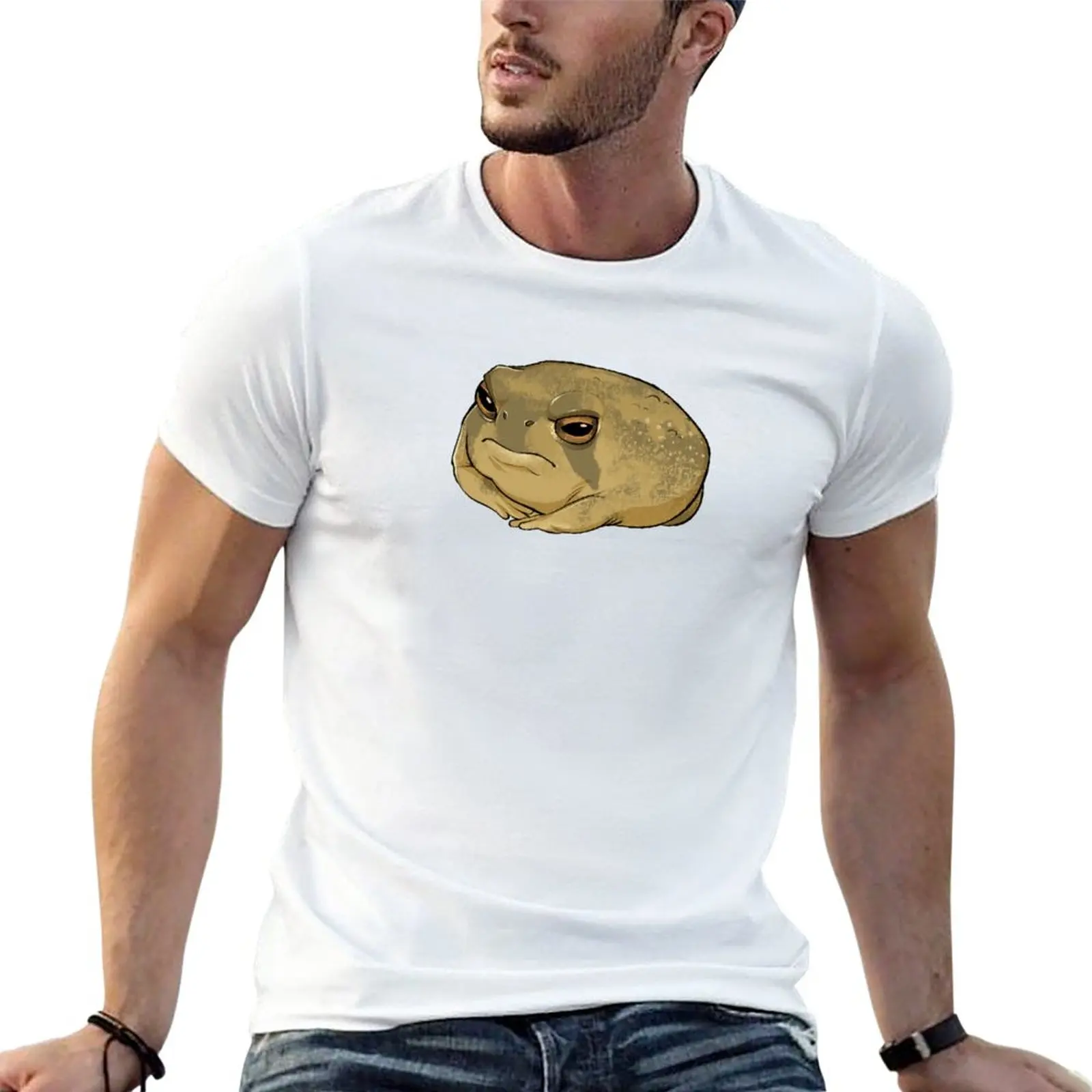 

New Angry Rain Frog T-Shirt summer top Short sleeve tee mens graphic t-shirts big and tall