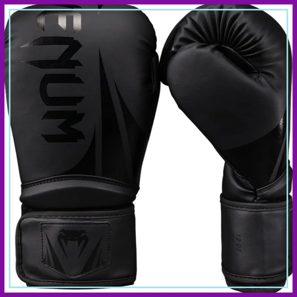 Pro Boxing Gloves for Training & Sparring, Premium PU Leather, Hand Wraps Included, Men & Women