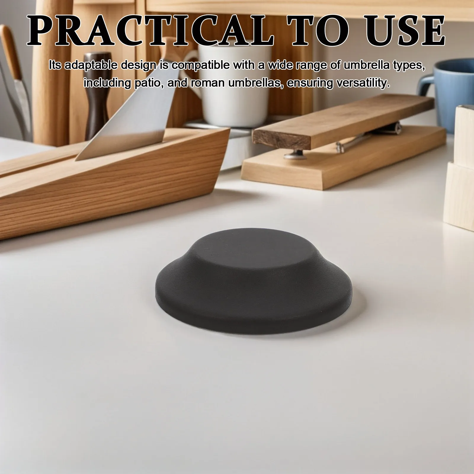 2Pcs Umbrella End Cap Replacement Uv Resistant Plastic Umbrella Top Cap for Patio Roman Umbrellas Easy Install Shade Enhancement