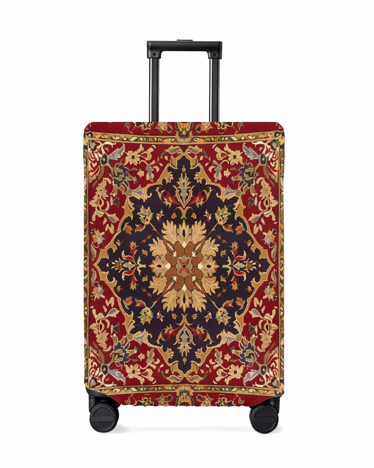 Floral Decorative Carpet Stripes Luggage Cover Elastic Baggage Cover For 18-32 Inch Suitcase Case Dust Cover