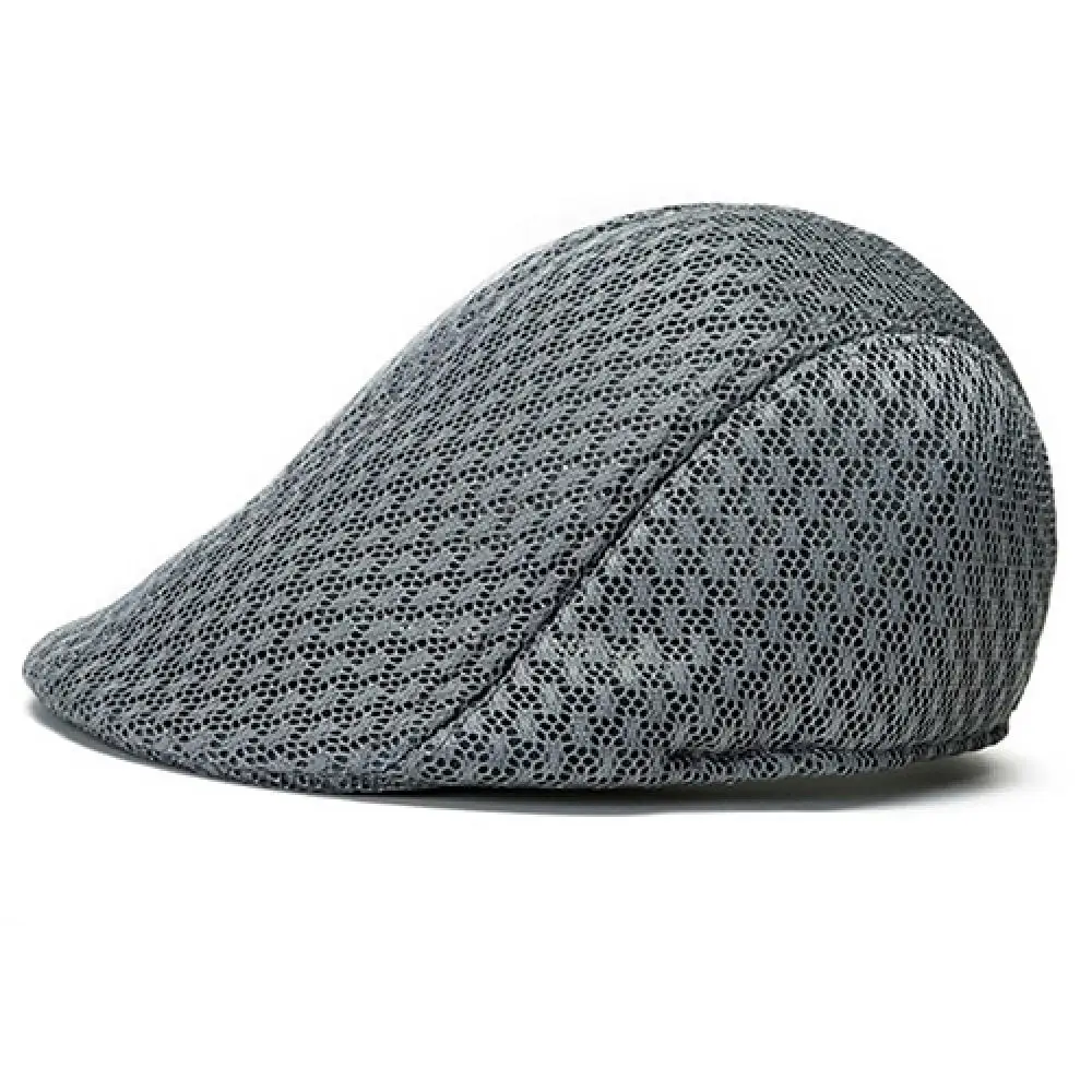 British Western Style Women Men Berets Fashion Duck Mesh Sun Flat Cap Golf Beret Newsboy Cabbie Baseball Hat Vintage Beret