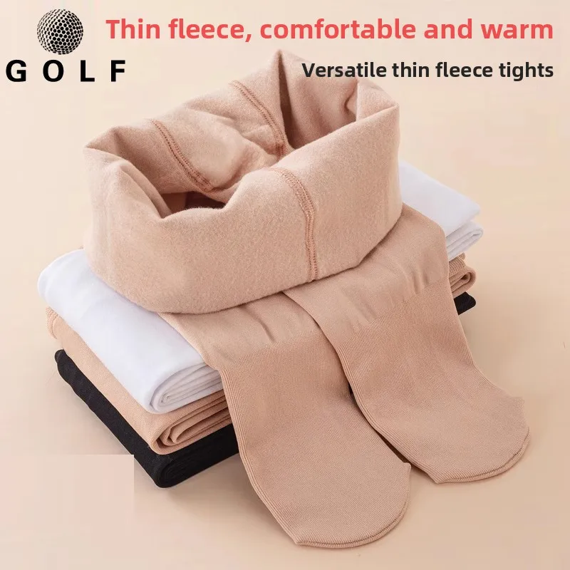 

High Elastic Golf Girls Sports Trousers Thin Fce Autumn Spring Long Sos Thiened Winter Children's Footed Trousers