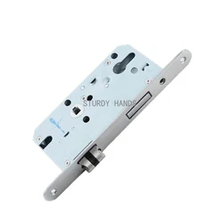 72mm Lock Case Bedroom Indoor Change  Room Door Lock Body Handle Mute Solid Wood Large Self-Priming Bearing Lock Tongue