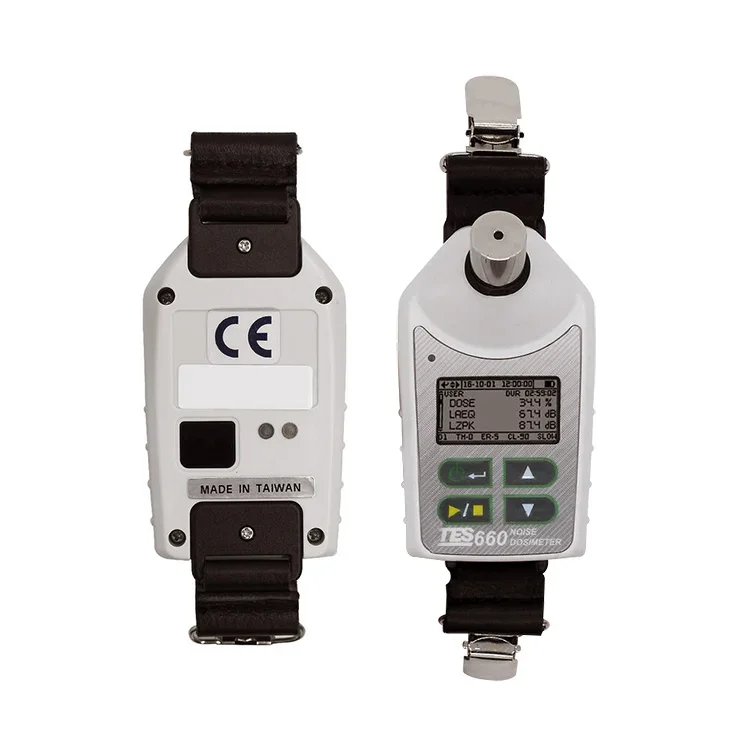 TES-660 Small Size Noise Dosimeter (Badge Type) Light Weight and Sound Meter TES660 Dynamic 70dB to140dB Peak 103dB to 143dB