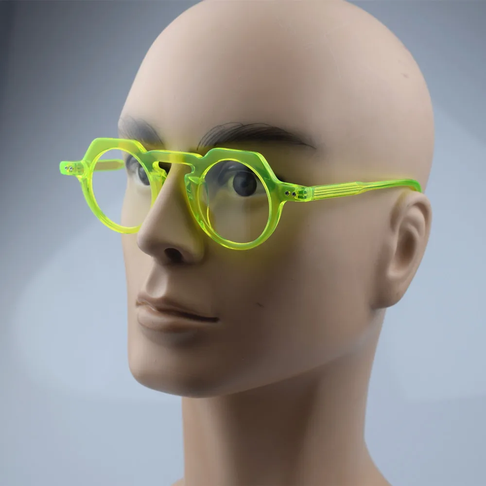 Grass Green New Designer Eyewear acetato montatura per occhiali uomo donna miopia occhiali da vista fatti a mano Vintage