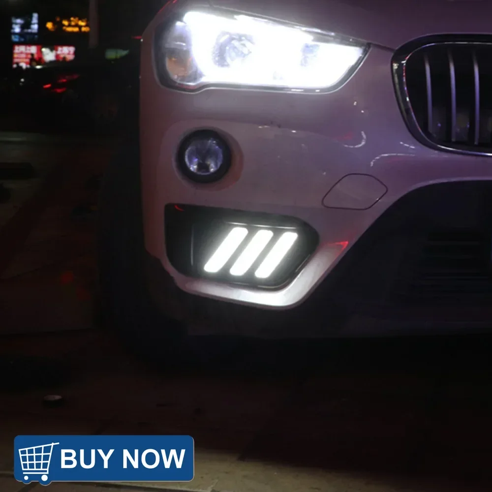 

For BMW X1 2015-2019 F48 F49 Front Bumper Upgrade LED Dynamic Daytime Running Light Tool Accessories Car lights Assembly