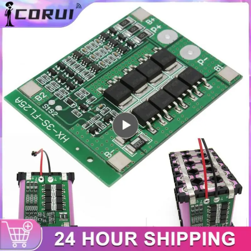 Placa de protección de carga de batería de litio 3S, 12V, 25A, 18650, equilibrador de batería 18650, célula ecualizadora para herramientas eléctricas