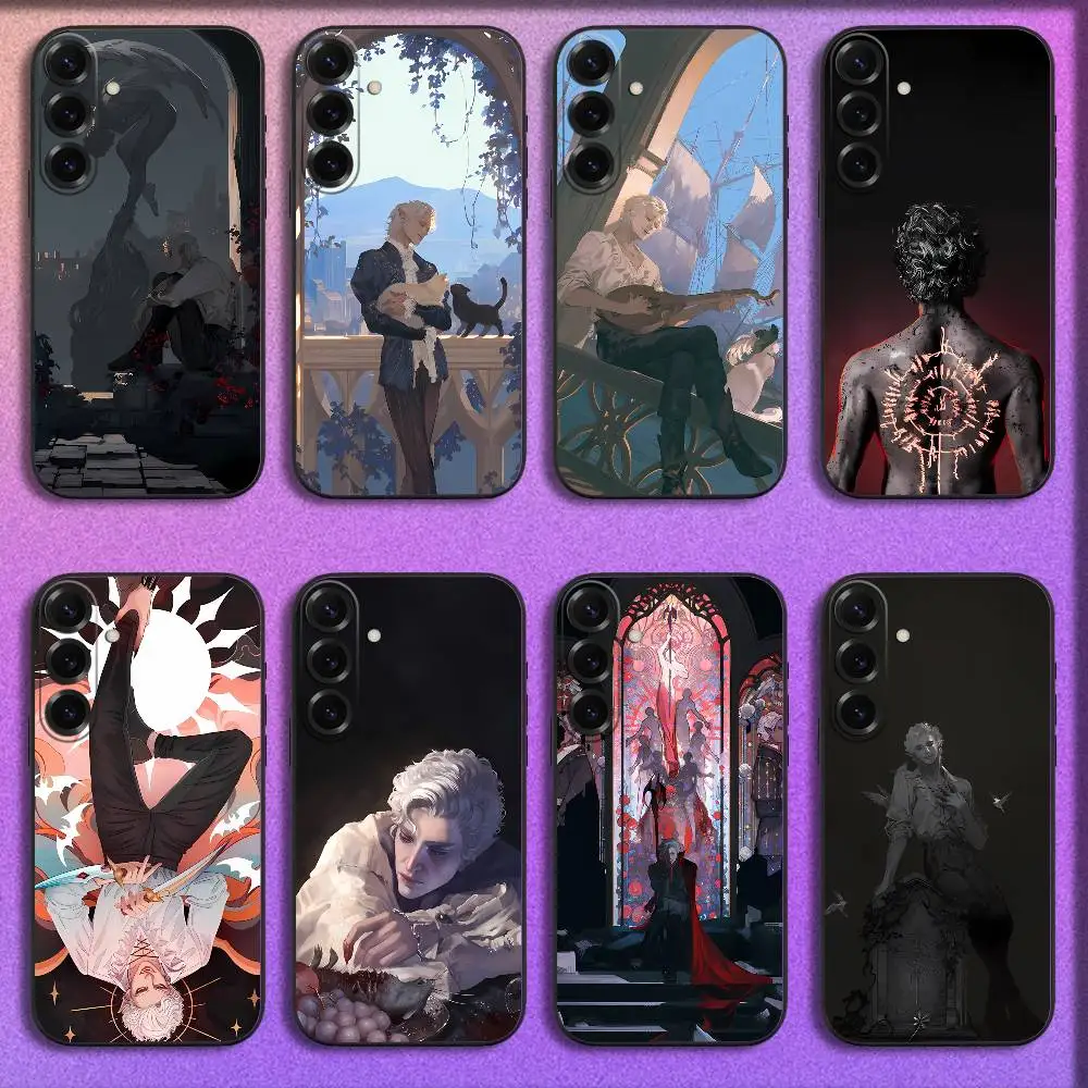 

B-Baldurs A-Astarion Gate 3 Phone Case For Samsung S25,S24,S21,S22,S23,S30,Ultra,S20,Plus,Fe,Lite,5G Black Cover