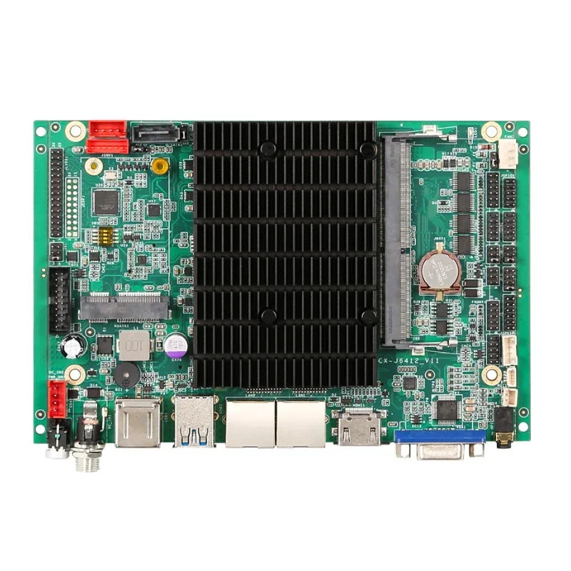 Industrial control mainboard J6412 dual network port LVDS/EDP Quad-core DDR4 Android PCBA development board embedded motherboard