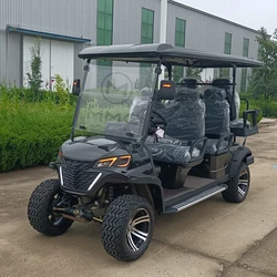 2024 Cheap 2+2 Electric Mini Golf Car 48V 72V 4KW AC System Golf Scooter 4 Wheel 4 Seater Lithium Battery Operated Golf Cart