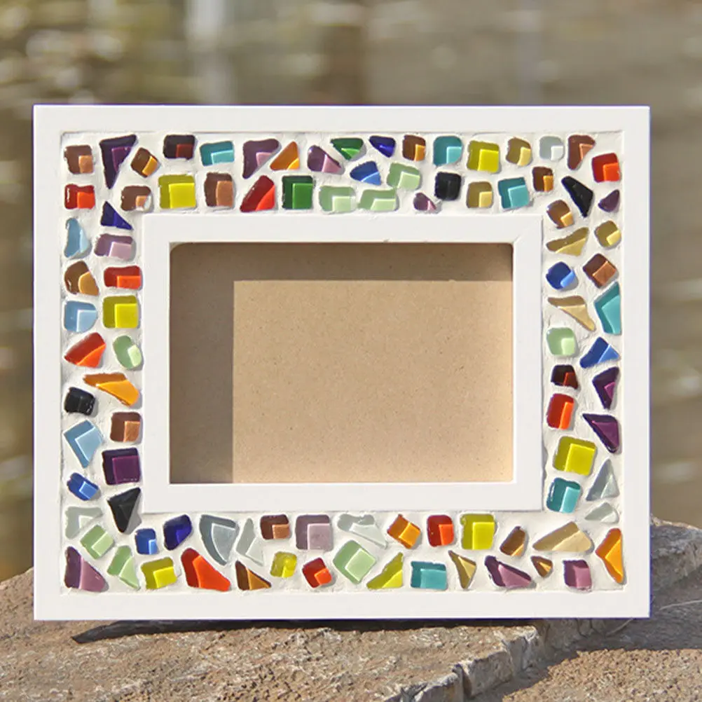 

Mosaic Glass Pieces Crystal Mosaic Patches DIY Glass Fragments for Vase DIY Photo Frame Jewelry Making Creative Handmade Crafts
