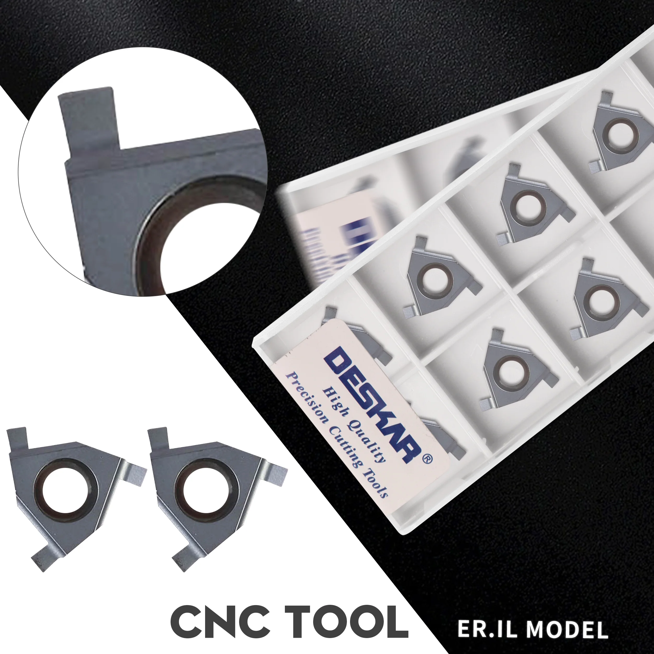 Lda Externo Grooving Ferramenta Cnc Torno Entalho Carboneto de Corte Inserções 10 Peças 16er il 0.7 0.8 0.9 1.0 1.1 1.2 1.3 1.4 1.5 1.6