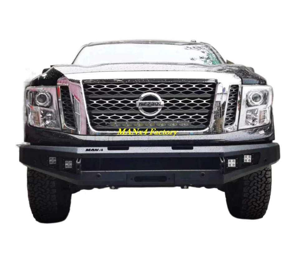 Top-level Steel Front Bumper Bull Bar  For Nissan Titan 2016+ Pickup