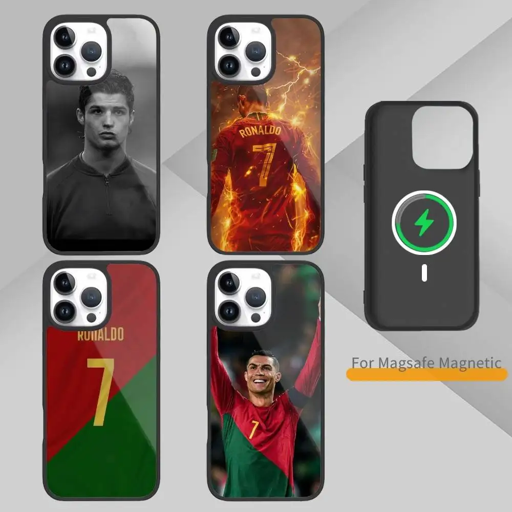 

Football player For C-Cr7 R-Ronaldo Phone Case For iPhone 17,16,15,14,13,Pro,Max,Plus,Magnetic For Magsafe Wireless Charging