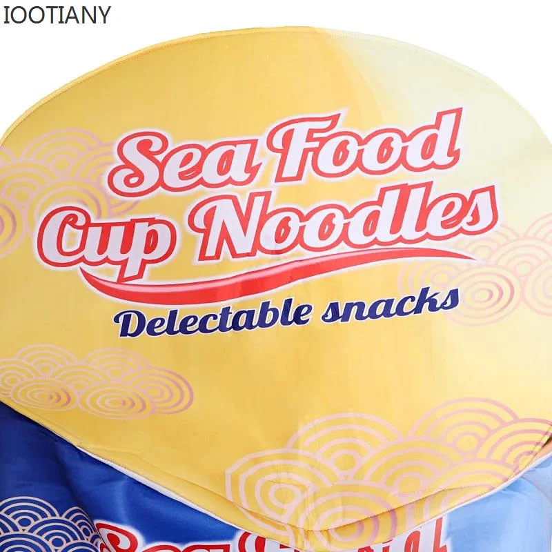 CosplayNew traje de comida de dibujos animados niños adultos divertido Cosplay taza fideos disfraz Unisex Halloween esponja mono carnaval vestir