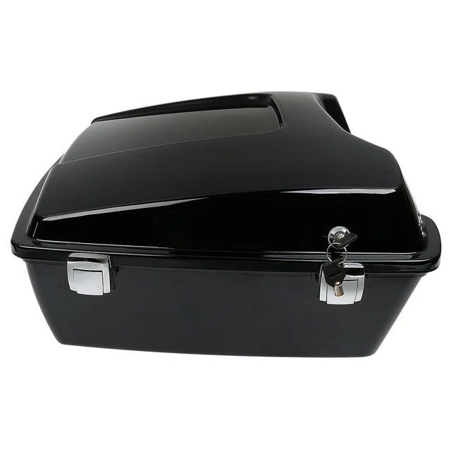 10,7-calowy skrzynia bagażowa typu \"chopped trunk\" pasująca do motocykli Harley Touring Road King Glide 1997-2013