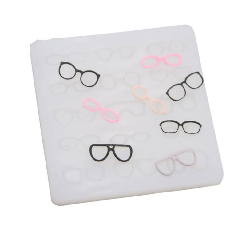 

DIY Pottery Clay Face Eyeglass Frame Silicone Mold Durable Resin Moulds