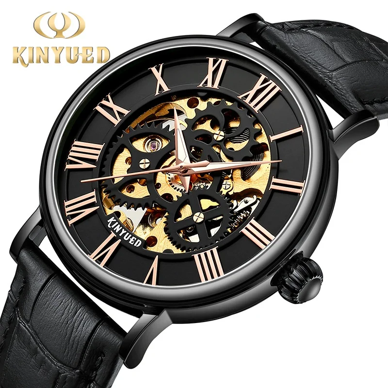 

KINYUEDHollow Automatic 's Mechanical Business Luminous 's Waterproof Men's Watch