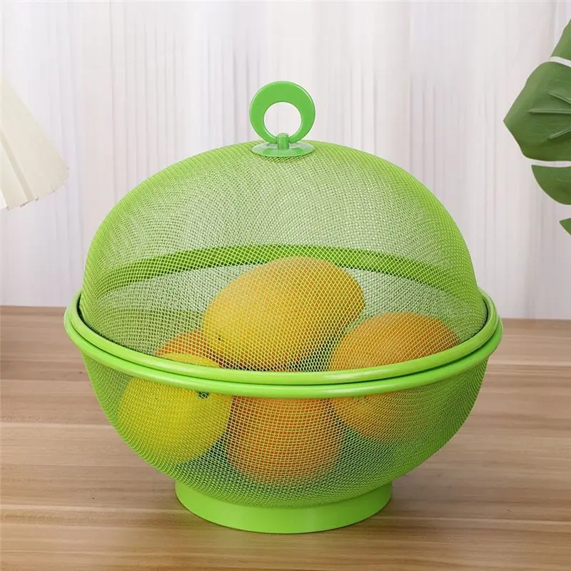 ABHI-Kitchen Ware With Lid Fruit Plate Vegetable Washing And Draining Basket Fruit And Vegetable Basket Cover