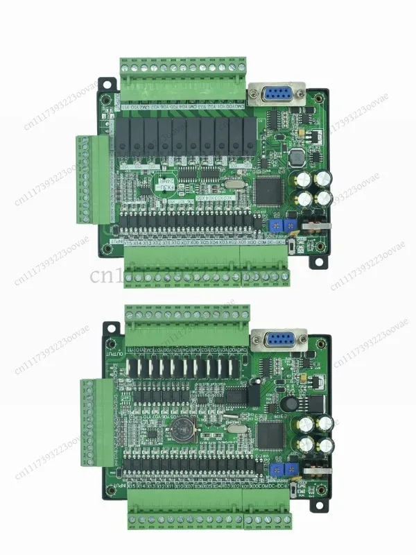 Df Industrial PLC Control Board FX3U 24MR 24MT 6AD 2DA High Speed Analog Programmable Controller 485 RTC DC24V With Base Shell