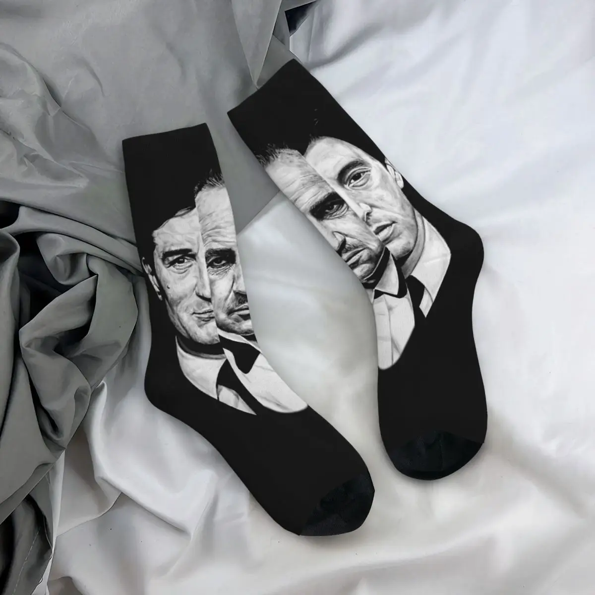 

Fashion Male Men Socks Crazy Trilogy The Godfather Sock Polyester Cinema Graphic Women Socks Spring Summer Autumn Winter