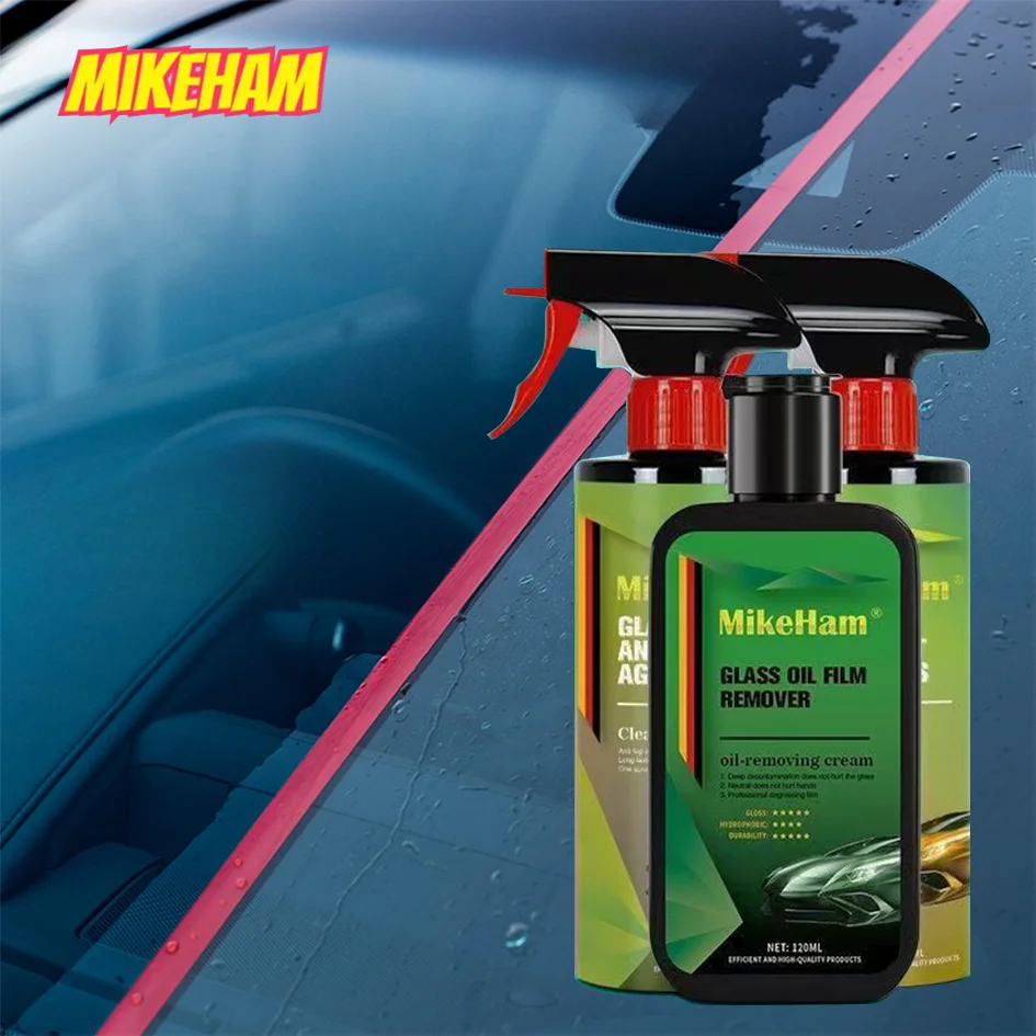 MikeHam Germany Car Windshield Glass Water Rain Repellent Glass Oil Film Removal Glass Hydrophobic Coating Anti-rain Treatment