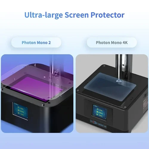 Imagen 2 del producto Protector de pantalla de 5 uds., película protectora LCD de 6,6 pulgadas para Anycubic Photon Mono 2, accesorios de repuesto para impresora de resina 3D
