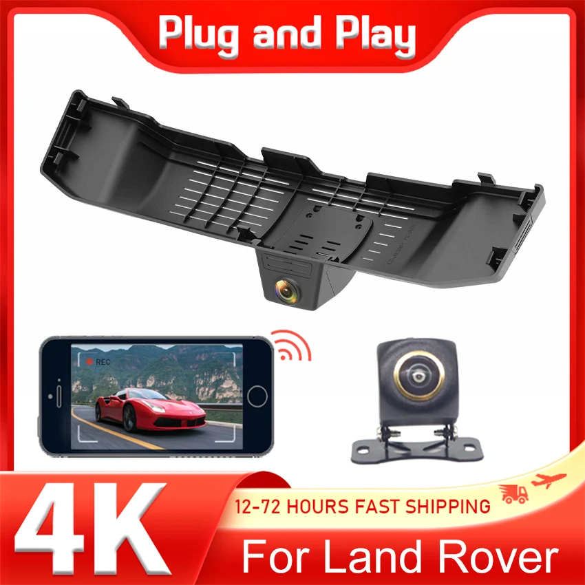 4K Plug and play Dash Cam For Land Rover Defender 110 90 130 (L663) 2020~2025 2026 Easy Install DVR Front And Rear Car Camera