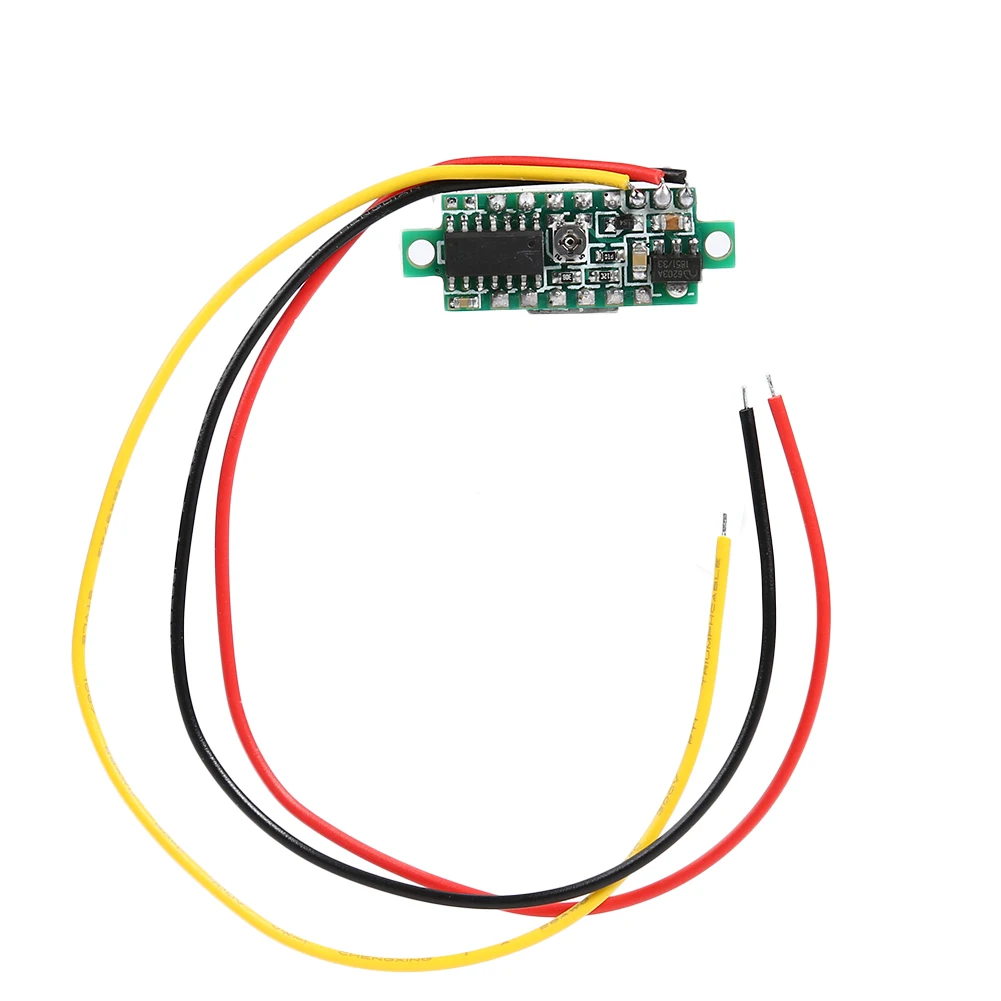 미니 LED 디스플레이 게이지 전압 계량기 전압계 도구, DC 0-100V, 0.28 인치, 3 와이어, 2 와이어 작동 전압 4.0-40 v3, 와이어 4.0-40v