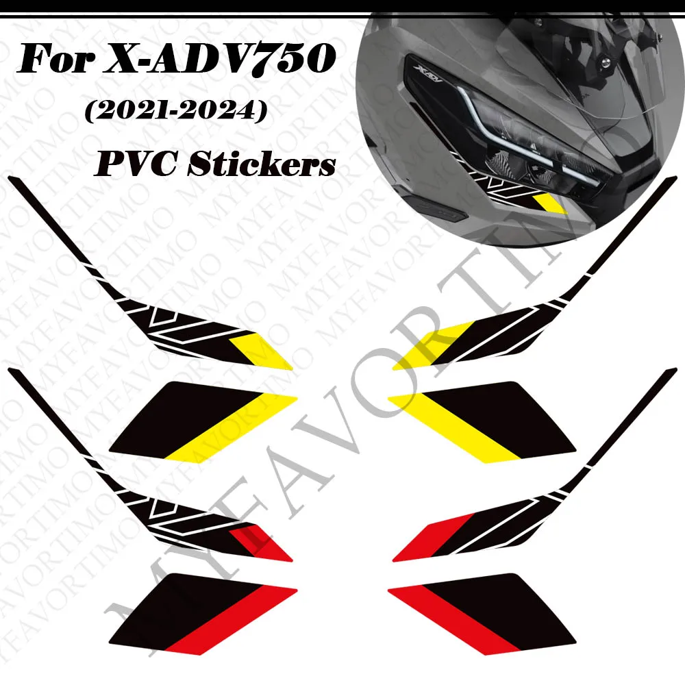 

For Honda X-ADV XADV X ADV 750 Tank Pad Fuel Oil Kit Knee Wheel Fender Shell Windshield Protection Stickers Decals 2021-2024