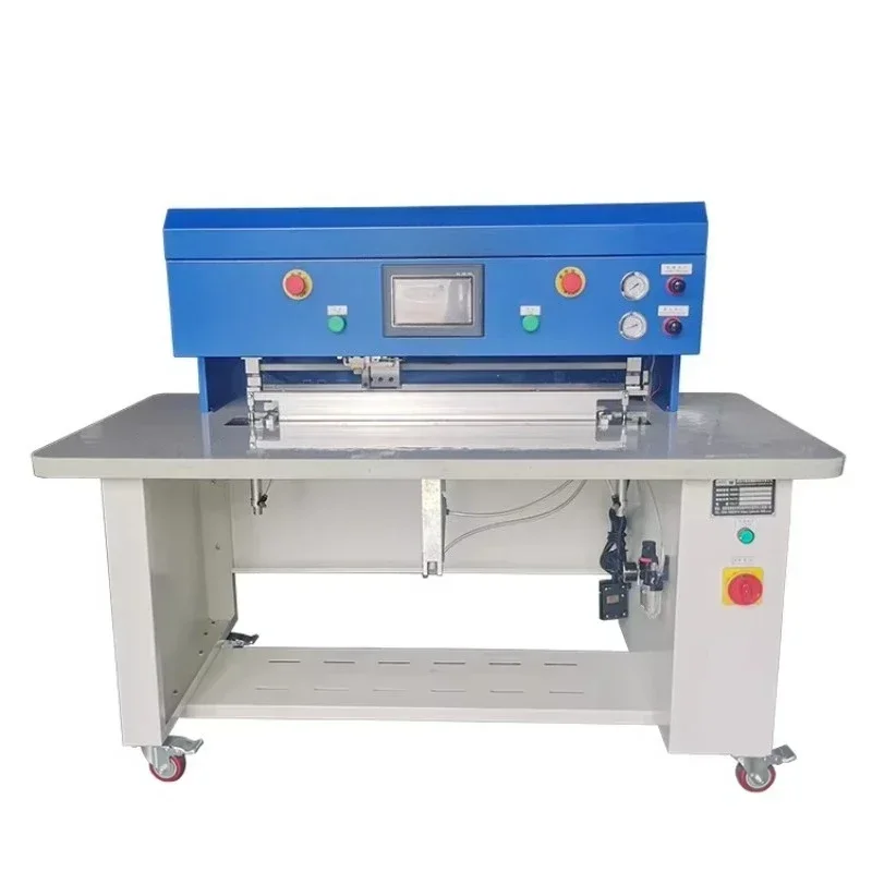 Fully Automatic Leather Straight Edge Folding Machine, Leather Edge Folding Equipment for Straight Edge Processing