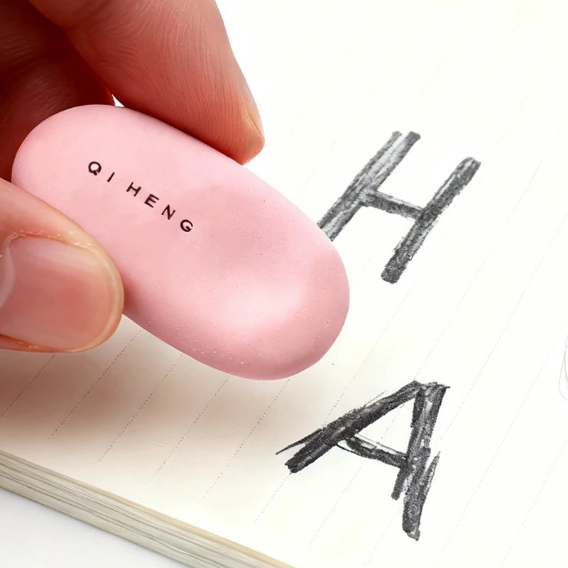 

Oval Eraser Creative Design，Soft and Comfortable to The Touch，Wipe Without Leaving Any Marks Compact and Portable