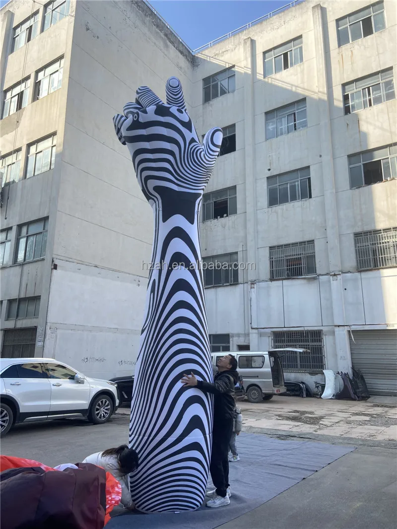 Giant inflatable hand model for background decoration
