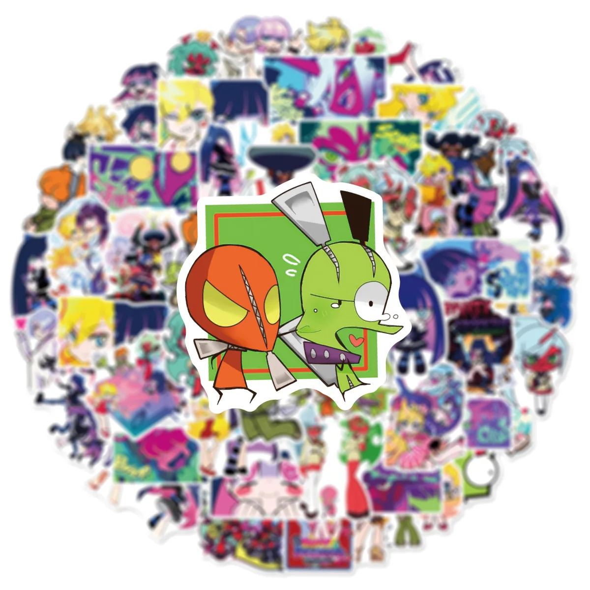 

60PCS Panty Anarchy Stickers Panty Stocking With Garterbelt DIY Stickers Scrapbooking Phone Luggage Waterproof Decals Toys Gifts