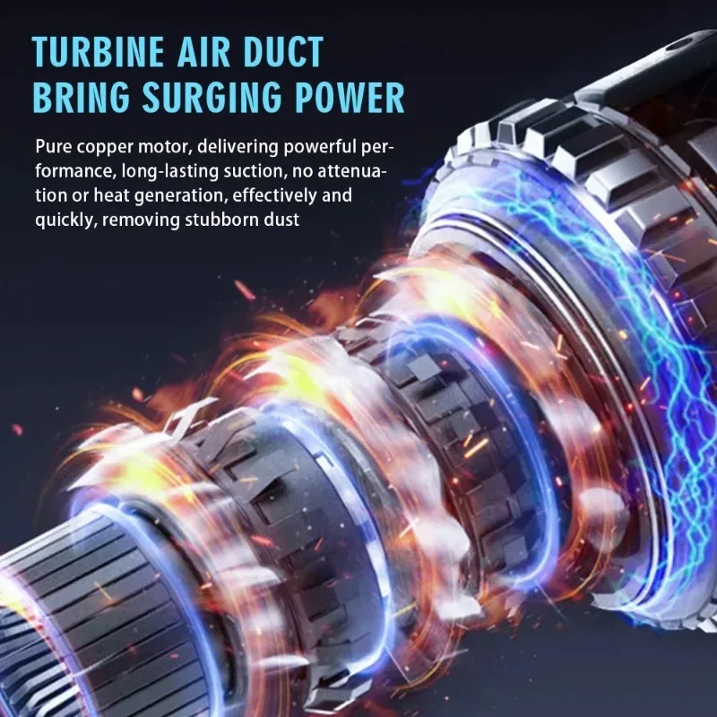 Портативный автомобильный пылесос, бытовой зарядный ручной бесщеточный мощный пылесборник, большой всасывающий пылесос для домашнего и автоматического использования