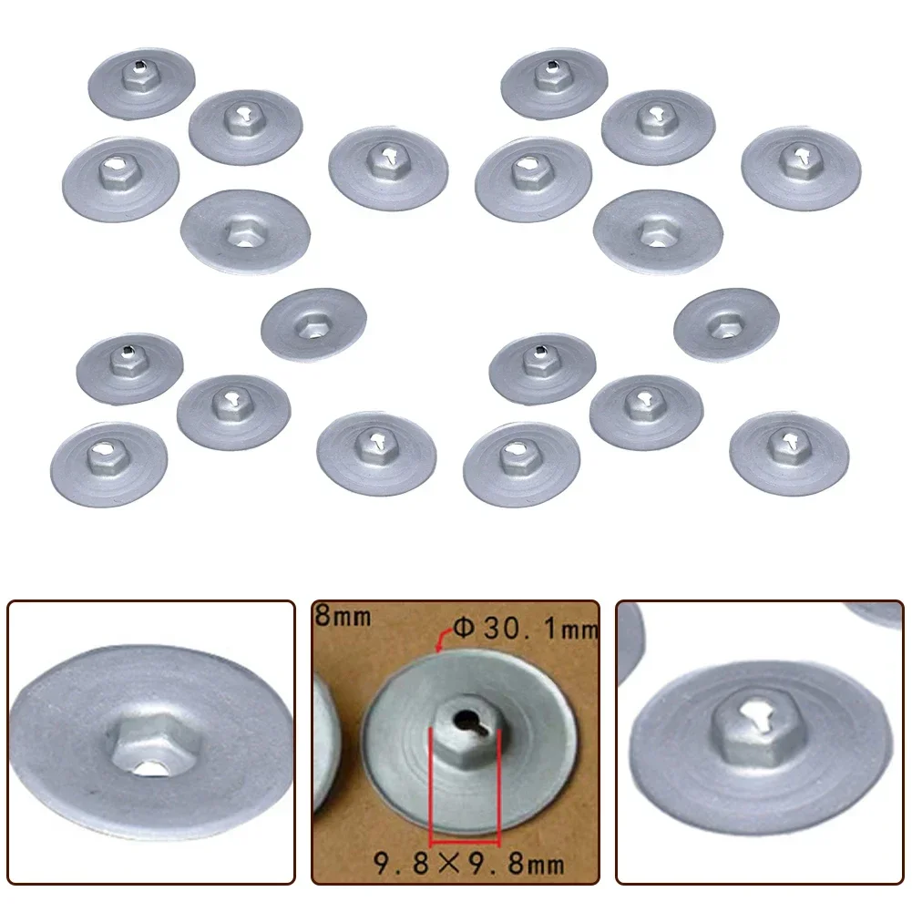 20Pcs Heat Protection Sheet Nut For BMW E46 Transmission Drive Shaft Cover Luggage Bottom Plate Nut 07146949380