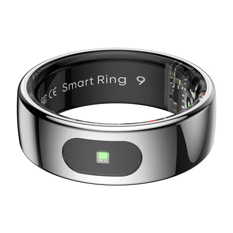 2025 R08 Smart Rings Health Fitness Tracker 5ATM Waterproof Heart Rate Blood Oxygen Monitor Smart Ring with Charging Case