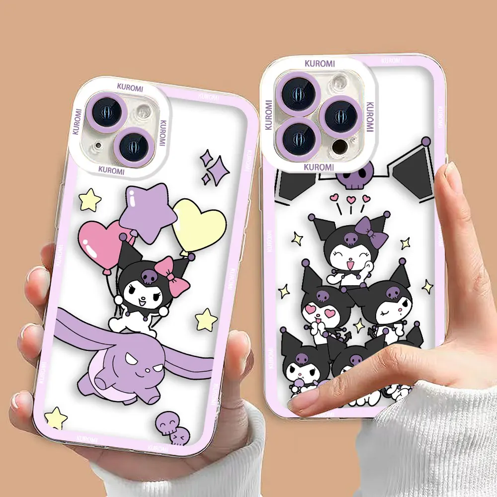 

Cute Cartoon Kuromi Cat Clear Case For Infinix HOT 40 30 30I 20 20I 20S 9 12 12I 11 11S 10 10I 10S 8 ZERO 20 30 SPARK 10 20 Case