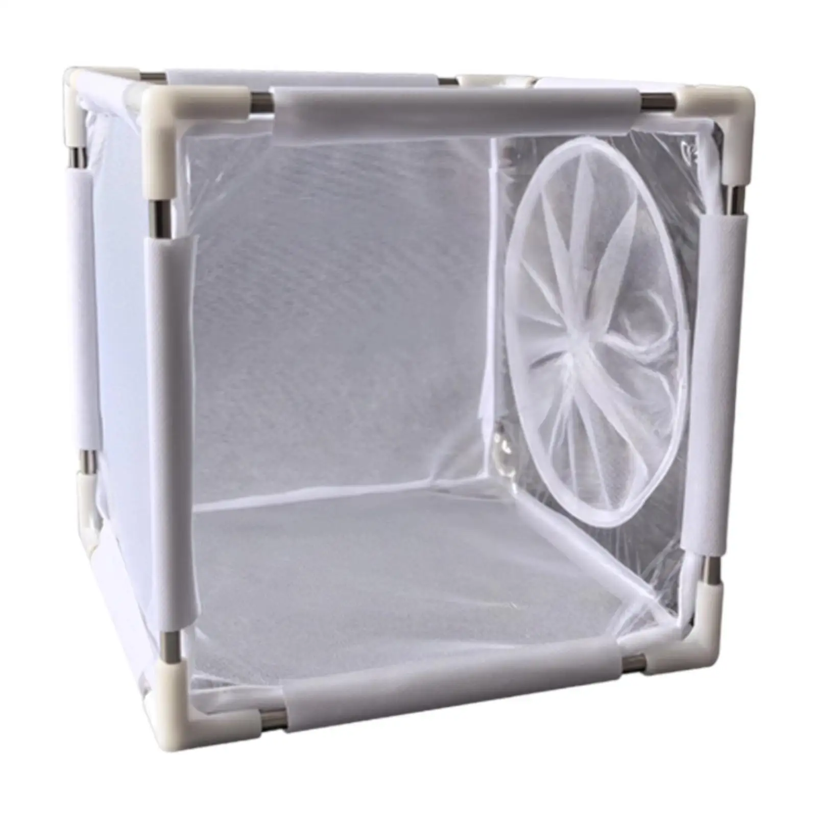 

Сетчатая клетка 25x25x25 см, компактная боковая сетка с широким отверстием, барьерная сетка для обитания бабочки, сетка для фермы, теплицы, двора, в помещении, на заднем дворе