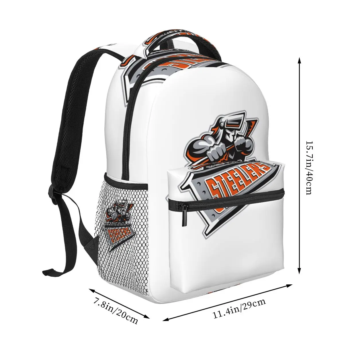 Mochilas Sheffield Steelers, mochila para niños y niñas, mochilas escolares para niños, mochila de dibujos animados para niños, bolso de hombro de gran capacidad