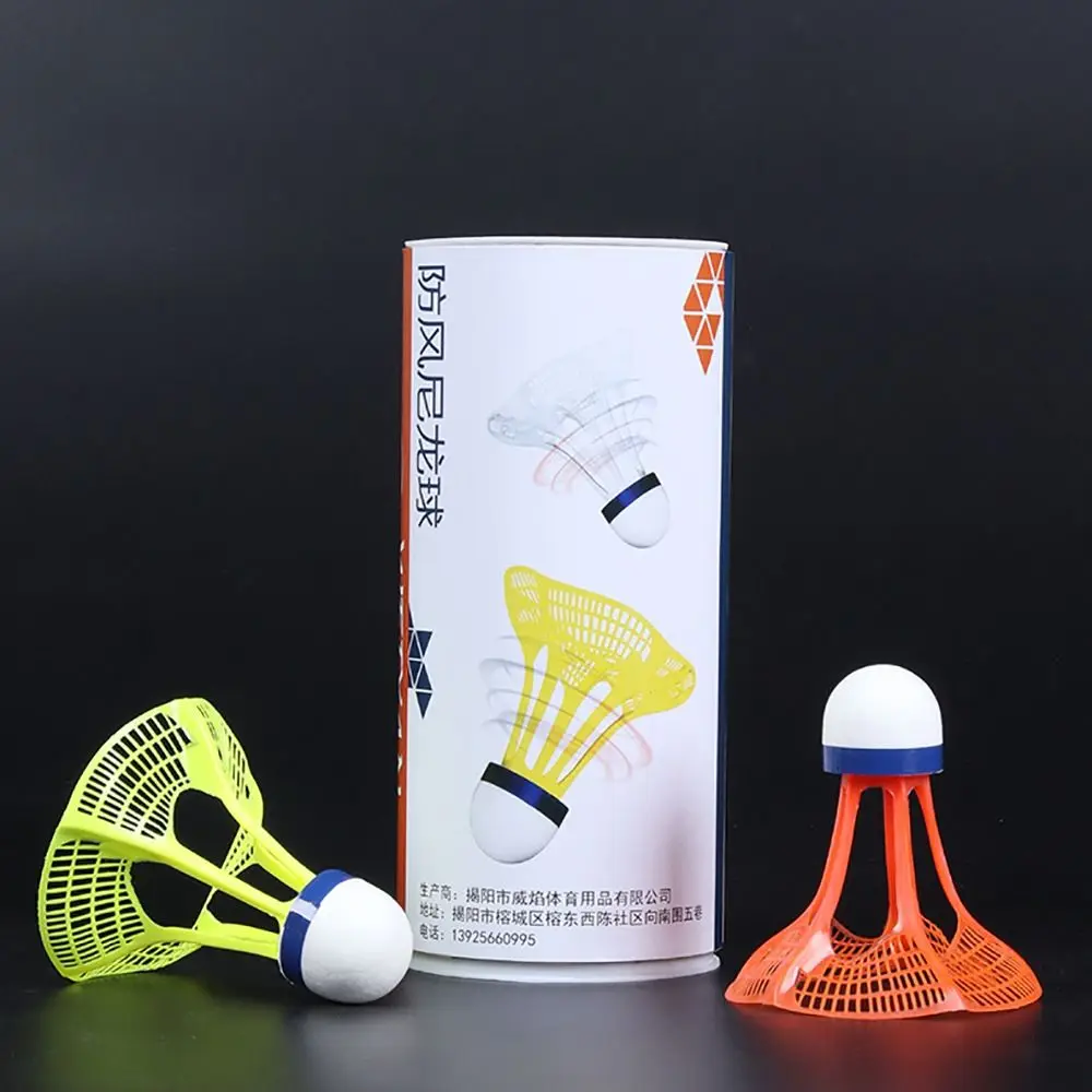 3PCS Durable Stable Outdoor Sport Supplies Wind Resistance Windproof Badminton Training Accessoires Shuttlecock Ball