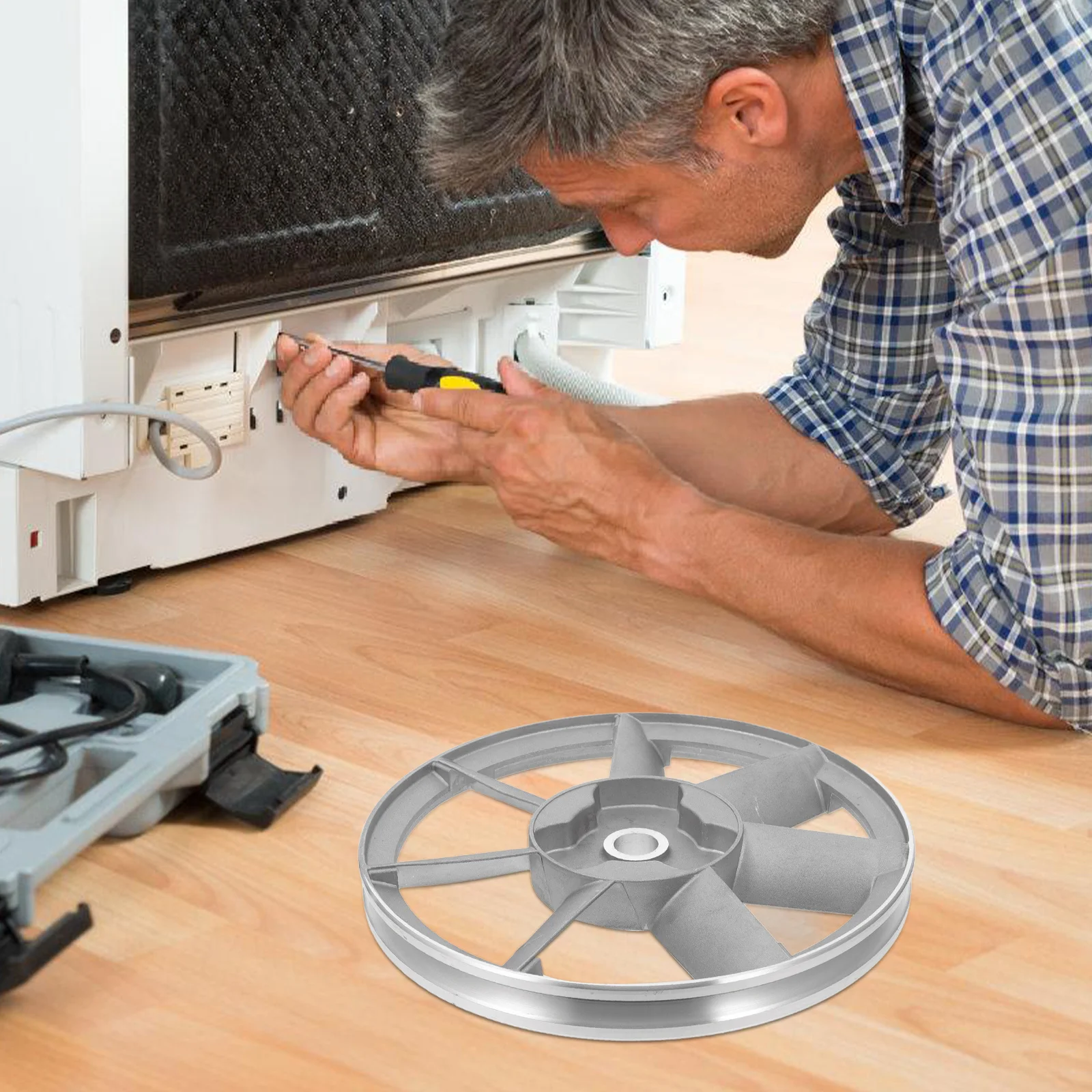 

Heavy Duty Aluminum Air Compressor Pump Head Flywheel Belt Drive Wheel for Efficient Compressor System Performance