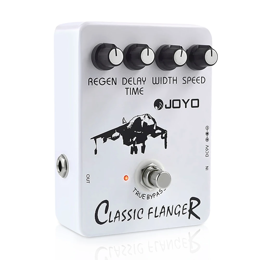 JOYO JF-07 CLASSIC FLANGER Guitar Pedal Metallic Flanger Sounds & Rapid Tremulous Vibrato Reminds of the 70's Rock