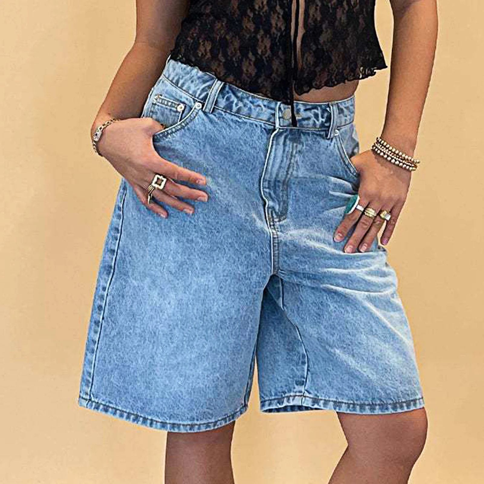 2024 Summer New Black and White High Waist Denim Shorts For Women Fashion Sexy Slim Fit Stretch Jeans Shorts S-2XL