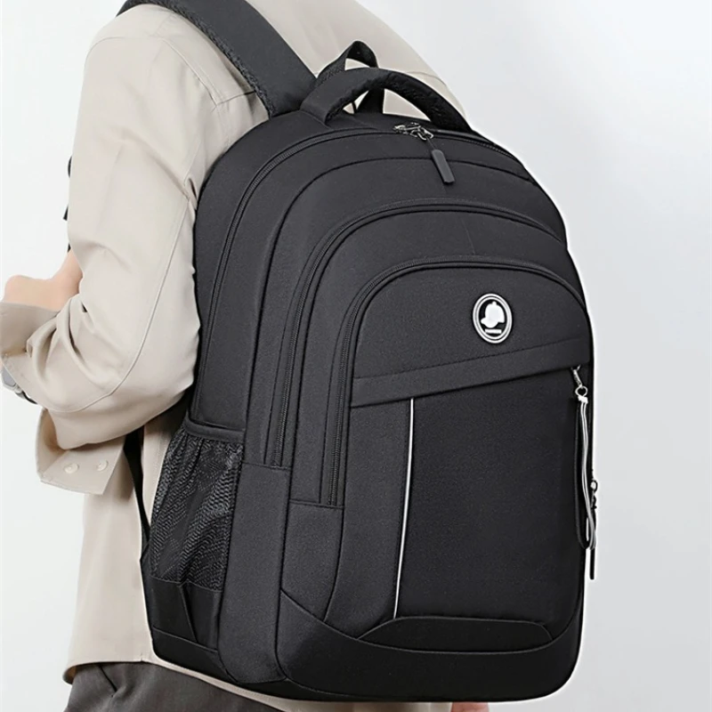 Solid Color Schoolbag Adult Luggage Bag Travel Bag Backpack Breathable Large Capacity Backpack
