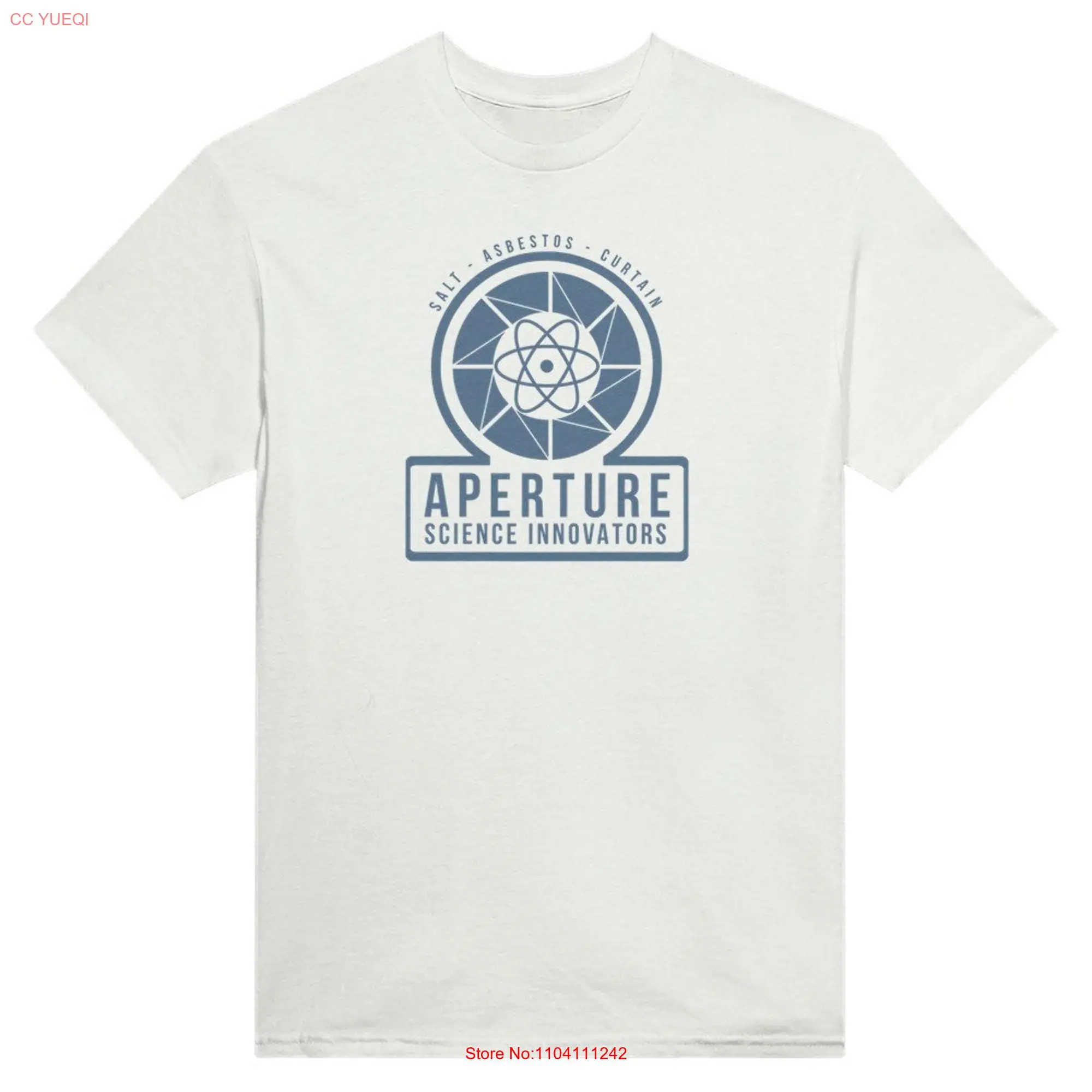 Aperture Science Innovators Half life Crewneck T shirt long or short sleeves