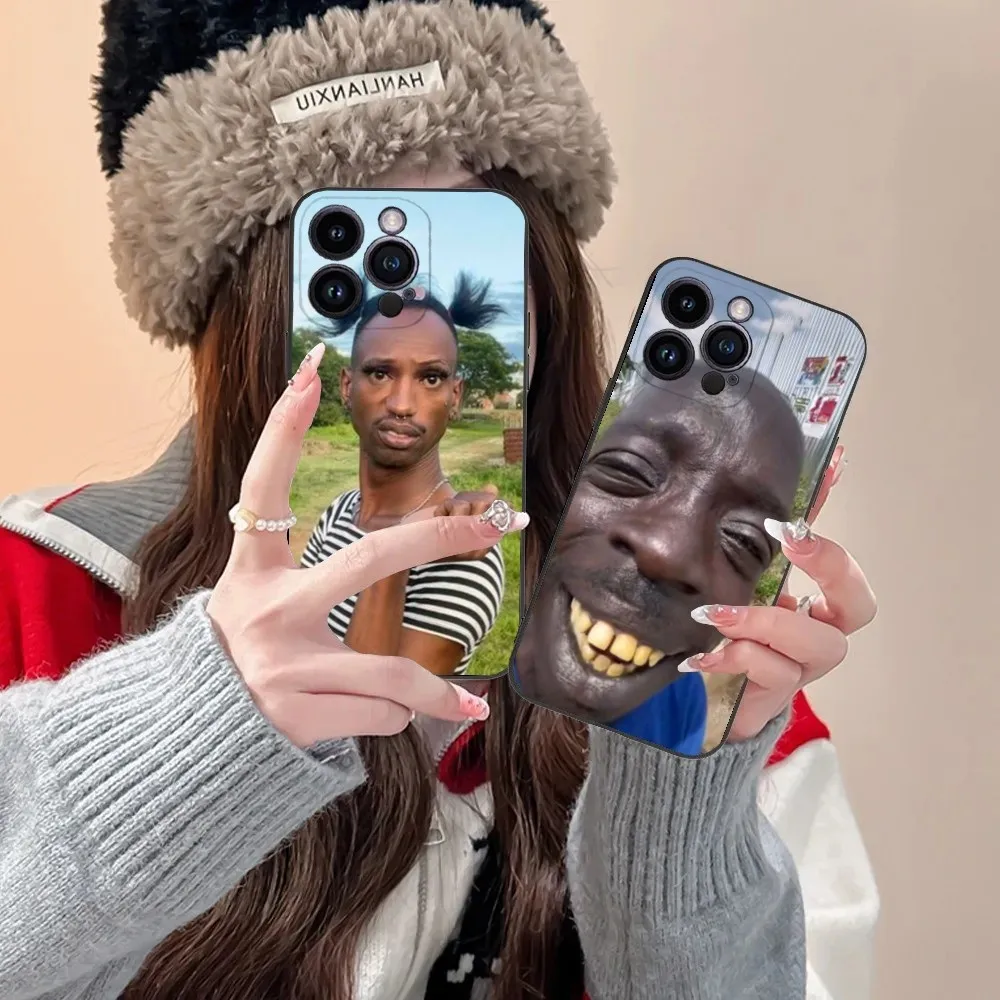

Ugly Man Funny Phone Case For iPhone 16,15,14,13,12,11,Plus,Pro Max,XS,X,XR,SE,Mini,8,7 Soft Silicone Black Cover