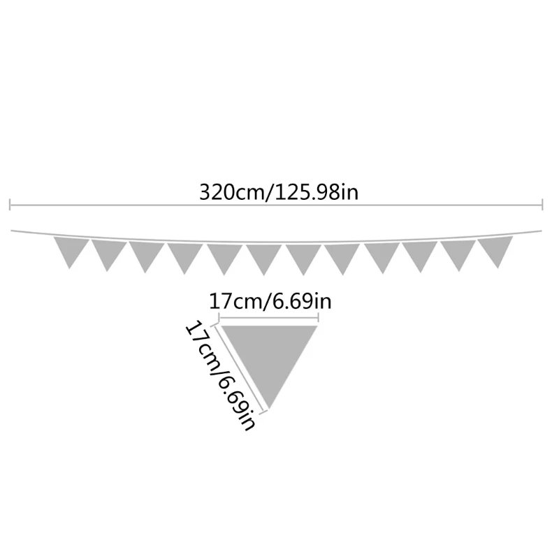 Kids Photography Props Bunting Flags Infant Photoshooting Cotton Banners Child Photostudio Backdrop Photo Accessories QX2D images - 6