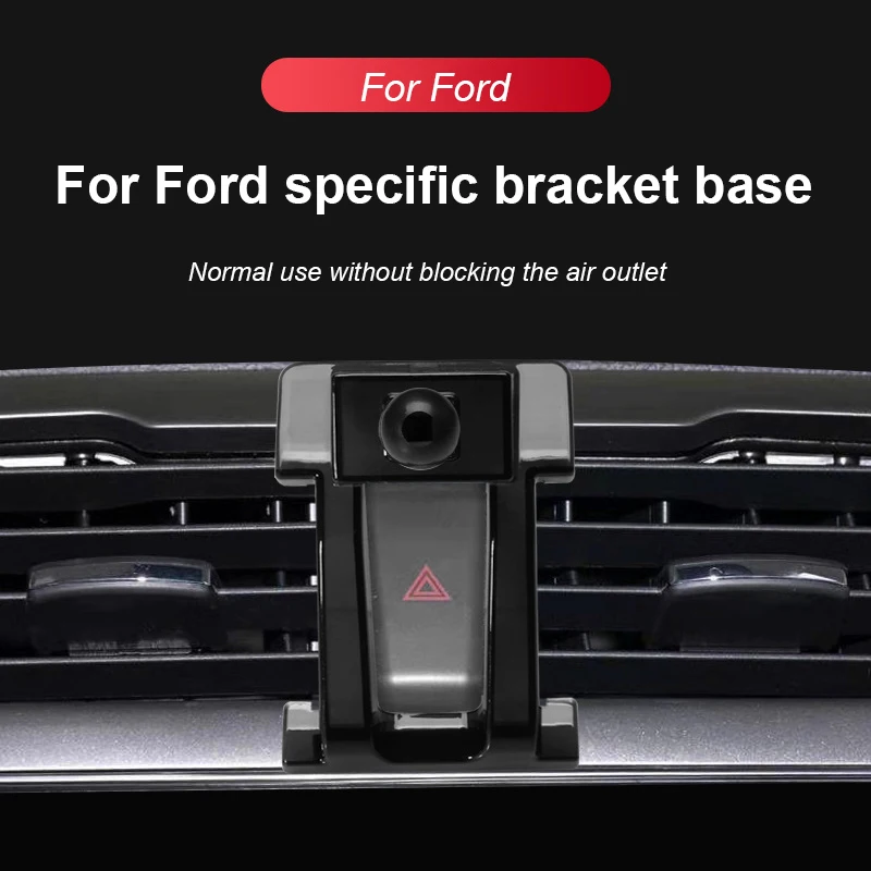For Ford Mustang Explorer F-150 Mondeo Escort Focus Kuga 2005-2018 2019 2020 22 2024 Car Special Phone Holder Bracket Mount Base
