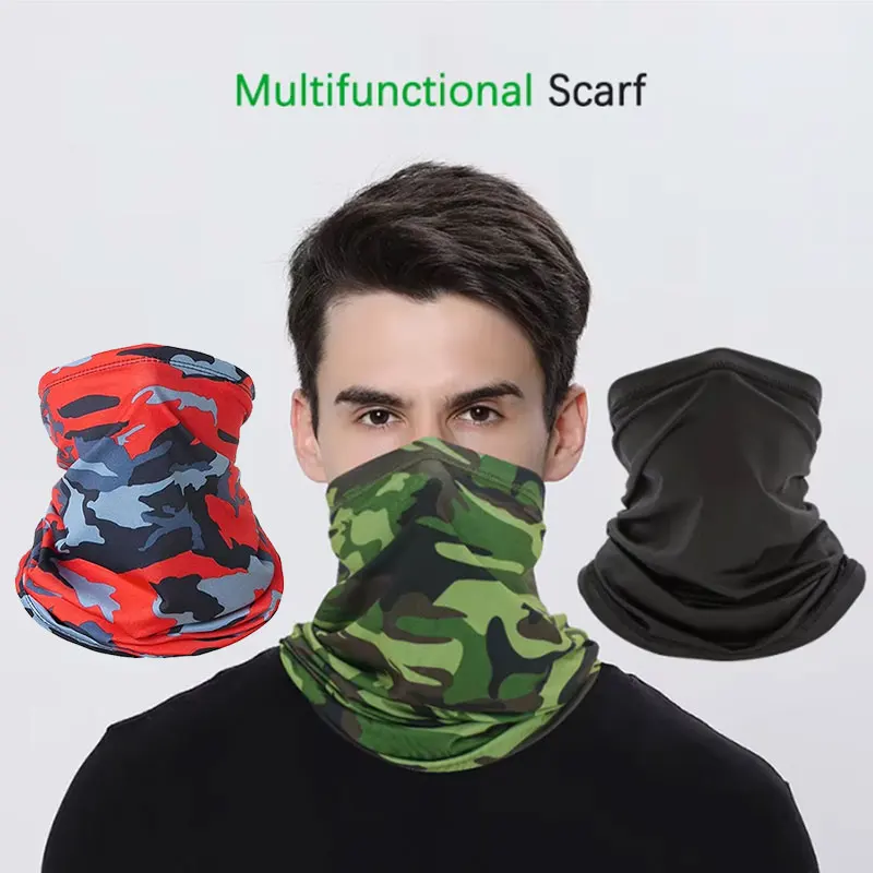 Multi-purpose Outdoor Sport Bandana Military Tube Scarf Cycling Tactical Hiking Face Cover Neck Gaiter Half Mask Headband